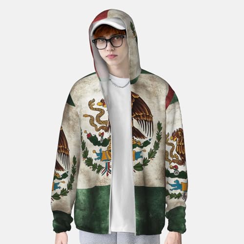 UPF 50+ Sun Protection Hoodie Long Sleeve Flag of Mexico Sun Shirt Rash Guard Fishing Shirts for Men4