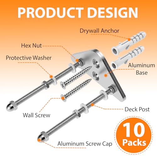 GZQIUYI 10-Pack Aluminum Skateboard Hanger