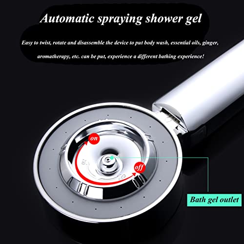 Pommeau de douche haute pression double face 3 modes anti chute de cheveux - 6