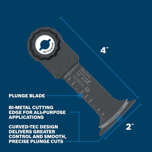 Bosch OSM200F 2 in. StarlockMax Oscillating Multi Tool Bi-Metal Plunge Cut - image 3