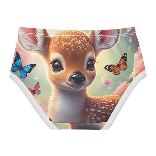 Fun Print Girls Underwear Toddler 2t Cotton Panties Little Girl Cute Deer Spring Floral Briefs Underpants2