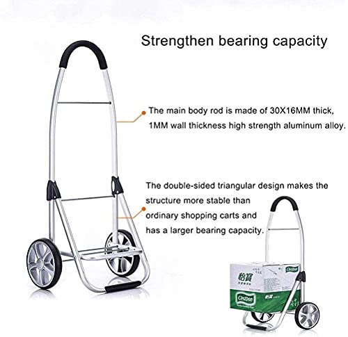JHYFT Einkaufstrolley Multifunktions-Einkaufstrolley Leichter Trolley Strapazierfähig zusammenklappbar für einfache… – Bild 4