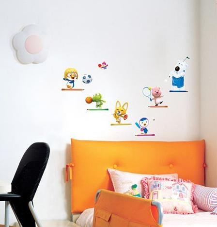 Papier peint Pororo pour décorer facilement une chambre d'enfant sans peindre