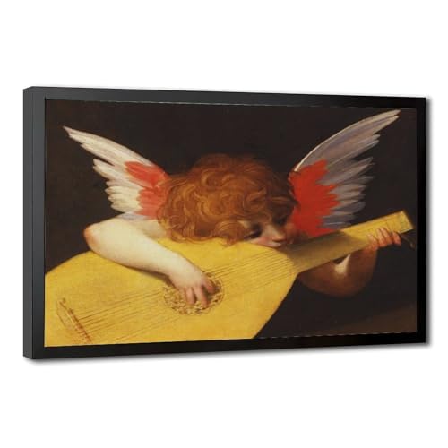 Impression sur toile Putto jouant du luth WCYB Fiorentino de qualité galerie d'art