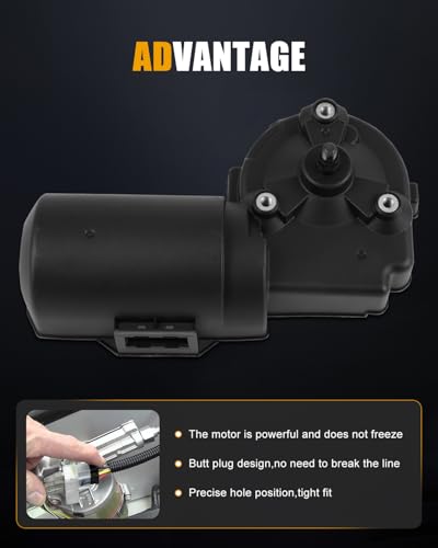 Image of ROADFAR Front Windshield Wiper Motor Compatible For Mercedes-Benz For 260E | Fit For Mercedes-Benz For 300CE 1988-1993|For Mercedes-Benz For E320 1994 1995|OEM:1248200708|5 Pins