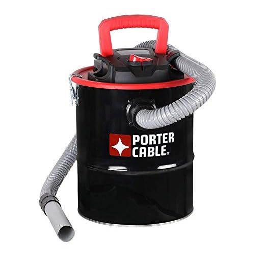 Porter-Cable 4 Gallon Ash Vacuum, 4 Peak HP Ash Vac with Powerful Suction for Fireplaces, Wood Burning Stoves, Bonfire Pits, and Pellet Stoves-PCX-18184