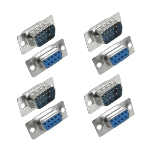 Adaptador Conector Serial DB 9 hembra a macho uxcell 10 unidades miniatura 4