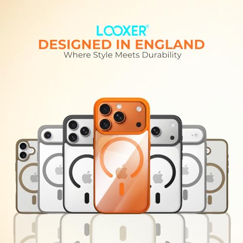 LOOXER® CrystalEdge Clear Case for iPhone 17 Pro Max (6.9”) | Ultra-Clear Anti-Yellowing MagSafe Cover with Shockproof Protection + Premium Screen Protector (Black, 17 Pro Max) - image 9