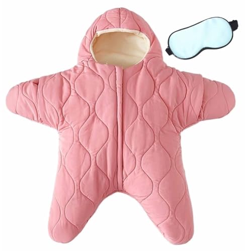 カバーオール　防寒着　6M ピンク　女の子 大人気ジャンプスーツ 足つき防寒アウター 防寒着 防寒