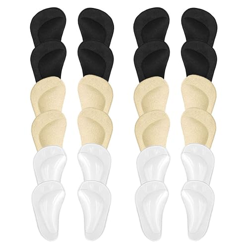 Frurdiem (24個)アーチサポート、ソフトジェルインソールパッド、ハイヒールインサート再利用可能なアーチクッション 足底筋膜炎および扁平足、アーチの痛みの緩和に最適、男性と女性用