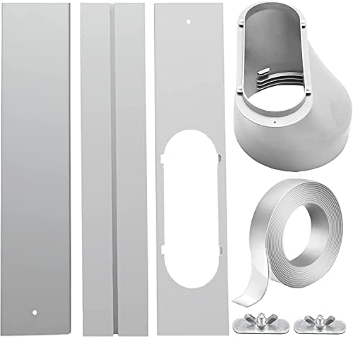 FFXWTSF Portable AC Window Kit, Air Conditioner Window Kit with Coupler Adjustable Window Seal Suitable for 5.9"/15cm Hose…