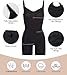 SHAPERX Shapewear for Women Tummy Control Bodysuit Mid Thigh Butt Lifter Body Shaper Shorts,SZ5218-Black-L/XL