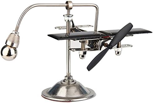 Sunnytech Solar Plane Aircraft Balancing Toy Black Propeller Kine...