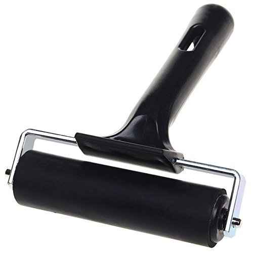 4 Inch Rubber Brayer Roller Ink Paint Block Tool for Printmaking, Printing, Scrapbooks, Wallpapers, Stamping, Gluing Application