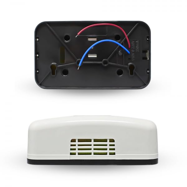 Bilake Timbre para casa 220V | Timbre de la Puerta | Timbre para casa con Cables | Timbre para casa Potente 80dBa | Zumbador eléctrico