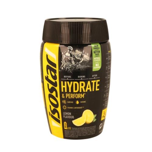 Isotonisches Sportgetränkepulver mit Zitronengeschmack, 400 g. BIS007. 3er-Pack.