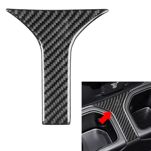 Panel cubierta portavasos trasero fibra carbono Jeep Gladiator miniatura 5