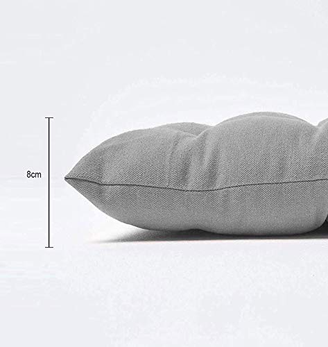 وسادة مقعد سميكة 8 سم للاستخدام الداخلي والخارجي، وسائد مقعد الحديقة 2 3 مقاعد، وسادة مقعد طويلة للكرسي المتأرجح (155 × 55 سم، بني)، قطن