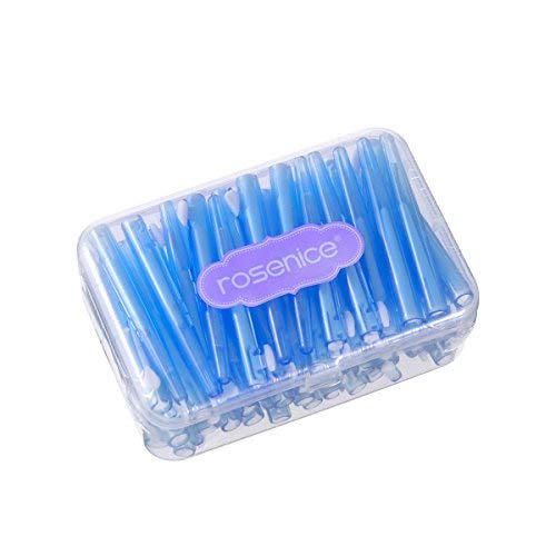 ROSENICE Lot de 60 brosses interdentaires télescopiques pour hygiène buccale - 0,7 mm - Bleu