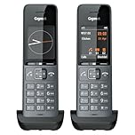 Gigaset Comfort 520HX Duo - 2 DECT-Mobilteile mit Ladeschale - Fritzbox-kompatiel, Schnurloses Telefon für Router & DECT-Basis, titan-schwarz [Kompatibel in DE, IT, FR, NL, BE, CHE, AUT] [Ohne Basis]