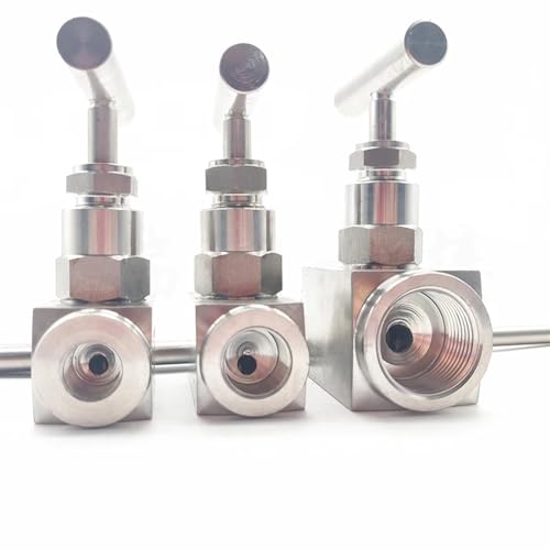Válvula de aguja J13-320P de acero inoxidable 304 hembra de 1" para alta presión 6