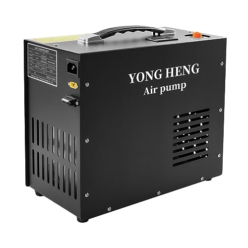 YONGHENG Pcp Air Compressor,4500Psi/30Mpa/300Bar Scuba Compressor Oil/Water Free, Built-in Transformer, Adjustable Pressure Version, Fast Filling Compressor für Pcp Air Rifle, Scuba Tank Charging