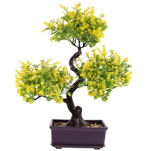 ifundom Simulated Plant Bonsai Faux Bonsai Decor for Indoor Use Artificial Plant Ornaments Stylish Pot for Home and Office Decoration