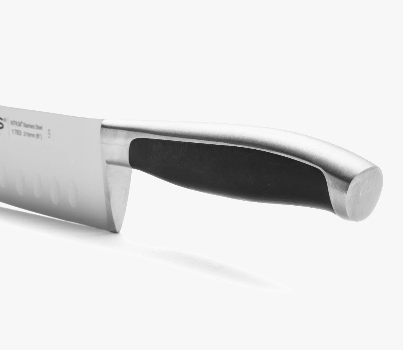 Arcos Coltello Chef in Acciaio Inossidabile – Doppio Affilato Professionale per Tagliare Alimenti, Manico Ergonomico in Poliossimetilene, Lama da 210 mm – Nero, Serie Kyoto