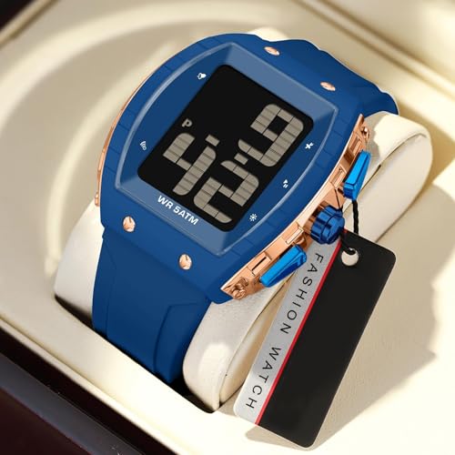 Image of findtime Digital Watches for Elderly Men, Large Face Voice Talking Watch with English Speaking LED Backlight Big Number Easy to Read Timer Alarm 5ATM Waterproof