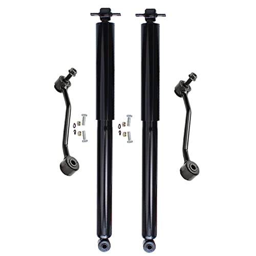 Image of Detroit Axle - Rear Shocks for 1995-2001 Ford Explorer, 1997-2001 Mercury Mountaineer 1998 1999 2000, 2 Rear Shock Absorbers Assembly, 2 Sway Bar Links Replacement