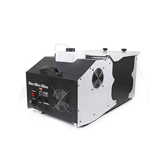 Máquina de humo para escenario TFCFL, máquina de niebla navideña con control remoto, máquina de humo de bajo perfil de 3000 W con protocolo DMX para teatro, escenario, fiestas y DJ, ajuste de salida de humo miniatura 3