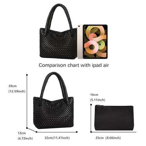 Image of Handbag and Purse for Women,Handmade Vegan Leather Summer Beach Travel Shoulder Bag | Travel-friendlyTote