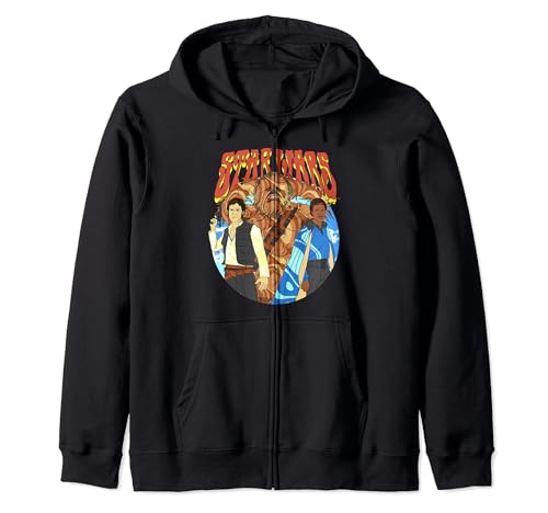 Sweat Star Wars rétro à capuche zippé pour homme et fan de la saga