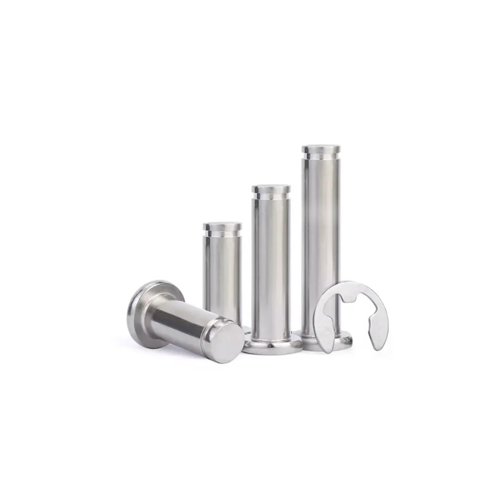 Pasador cilíndrico de posicionamiento cabeza plana ranurada acero inoxidable 304 / anillo elástico M3M4M5M6M8M10(50set M5x70)