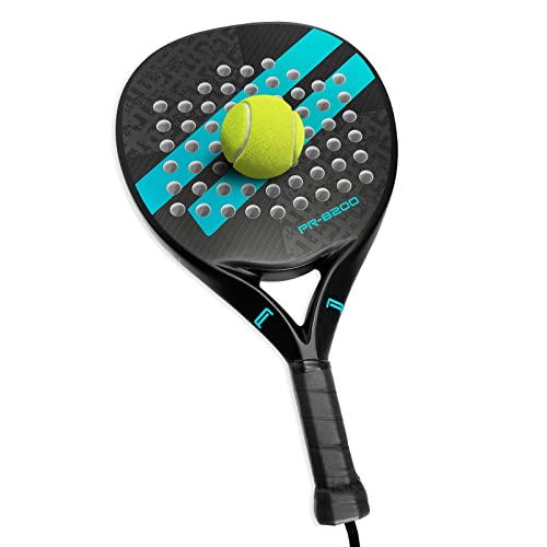 Image of Padel Racket Carbon Fiber Surface with EVA Memory Flex Foam Core Lightweight Padel Racquet