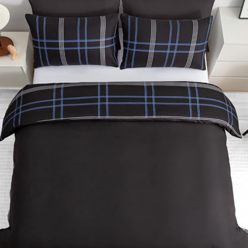 Pamposh Double Duvet Set – Brushed Microfiber Double Duvet Cover - Hypoallergenic Quilt Cover Bedding Sets 3 Pcs With Zipper Closure For All Seasons - Image 5