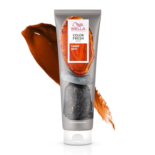 Wella Professionals Color Fresh Mask | Copper Glow | Natural Shade | Hair Color-Depositing Mask |...
