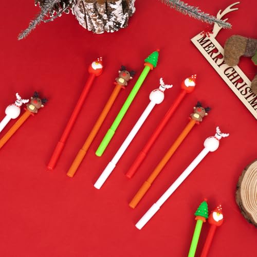 Set de 36 bolígrafos de gel navideños con diseño festivo miniatura 7