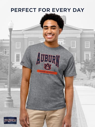 JanSport NCAA Officially Licensed Pregame Short Sleeve T Shirt for Men, Soft & Breathable Triblend Crewneck T Shirt with Graphic Detailing, Everyday University Fan Apparel - image 2