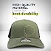 Custom Richardson Trucker Hat Silver Fly Fishing Embroidery Polyester Mesh Baseball Cap Snaps Loden/Black Design Only