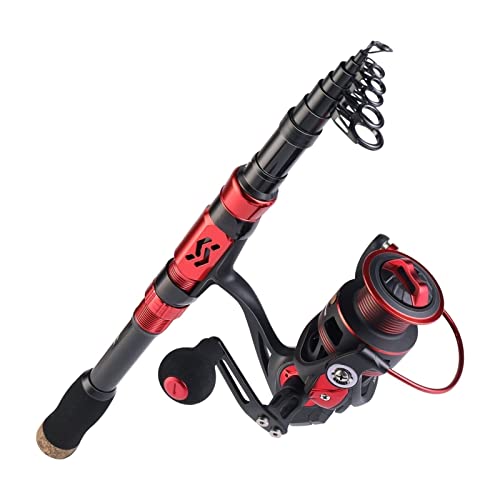 LUZZILE Telescopic Fishing Rod Combo – 2.4M & 3000 Reel