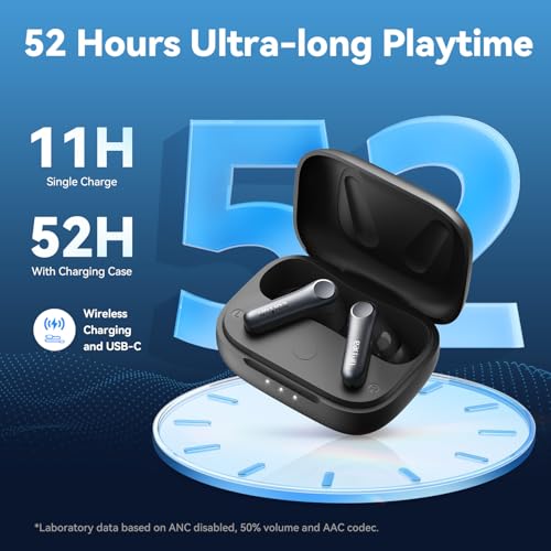 Image of EarFun Air Pro 4 Hybrid Adaptive Noise Canceling Wireless In-Ear Earbuds Bluetooth,2024 Vgp Goal Award,Qualcomm Snapdragon Sound,Aptx Lossless,6 Mics Ai Cvc Call,Ldac Hi-Res Audio,52H Playtime,Bt5.4