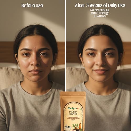 Image of Organic Lodhra Powder 100g - Pure Symplocos Bark | Ayurvedic Herbal Supplement for Skin Health & Hormonal Balance | Natural, Vegan, Chemical Free