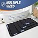 OLANLY Thick Memory Foam Bath Mat Rug 36x24, Extra Soft Absorbent Bathroom Rug, Quick Dry Bath Mats, Non-Slip, Machine Washable Carpet for Bathroom, Tub and Shower, Home Decor Accessories, Black