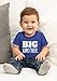 Big Brother Shirt for Toddler Promoted to Best Big Brother Announcement Baby Boys (US, Age, 6 Years, Charcoal Blue)