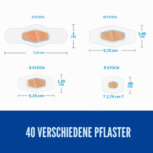Nexcare Wasserdichte Max Hold-Bandagen: Assorted 40 count (klar) / 40 anzahl – Ansicht 2