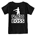 Kids Floss Like a Boss Flossin Dance Youth T Shirt (Black, Youth M)