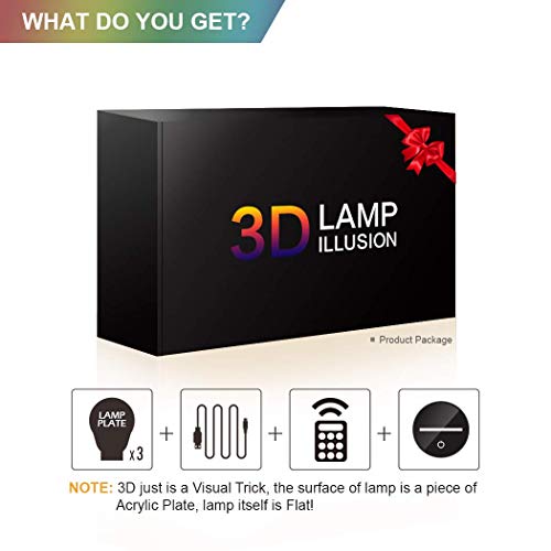 Manco 3 Pattern 16 Colors 3D Night Light Birthday Gifts for Fans