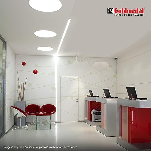 Image of Goldmedal Zolo 15W Round LED Surface Panel Light | Slim & Energy Efficient | Suitable for Bedroom, Living Room, Dining Room & Kitchen | Cool Daylight (6500K)