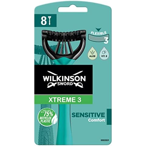 WILKINSON SWORD - Xtreme 3 For Men | Sensitive | 8 x Disposable Razors Cover
